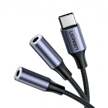 Ugreen adapter Fejhallgatókhoz USB tok Type-c Type-c és 2x 3,5 mm...