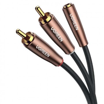 Ugreen Audio Cable 3,5 mm Mini Jack (anya) - 2RCA (apa) 5m barna ...