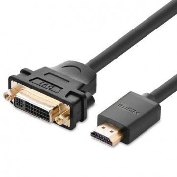 UGREEN HDMI apa anya DVI adapter kábel 22cm (fekete)
