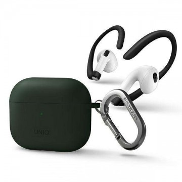 Uniq tok Nexo Airpods 3 gen + Ear Hooks szilikon zöld / zöld