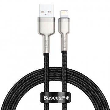 USB-kábel a Lightning Baseus Cafule-hez, 2,4A, 1 m (fekete)