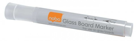 Üvegtábla marker, NOBO, fehér - 4 db/csomag