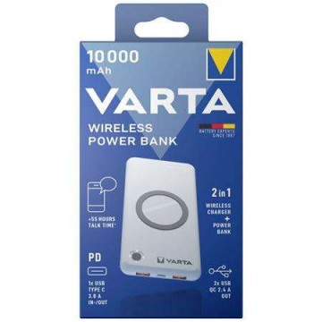 VARTA Hordozható akkumulátor, vezeték nélküli töltés, 10000...