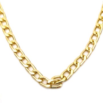 Vastag fém nyaklánc arany színben, 50 cm