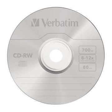 VERBATIM CD-RW lemez, újraírható, SERL, 700MB, 8-12x, 1 db,...