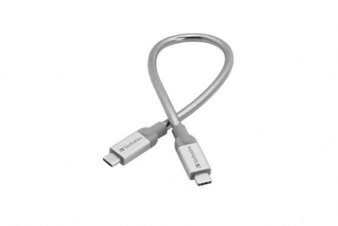 VERBATIM USB kábel, USB-C 3.1 - USB-C , 30 cm, VERBATIM, ezüst