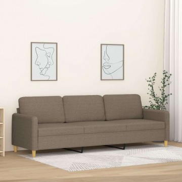 vidaXL 3 személyes tópszínű szövet kanapé 210 cm