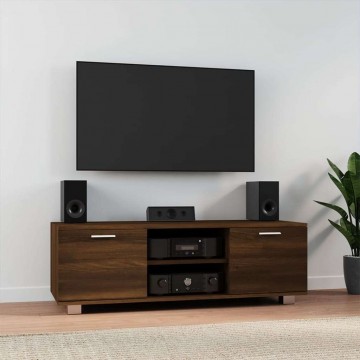 vidaXL barna tölgy színű szerelt fa TV-szekrény 120 x 40,5 x 35 cm