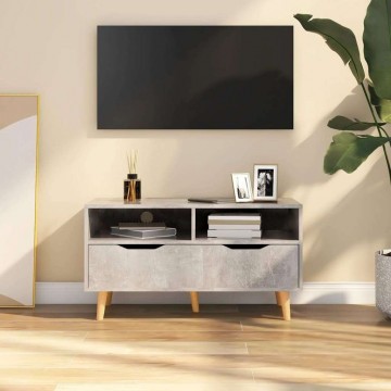 vidaXL betonszürke forgácslap TV-szekrény 90 x 40 x 48,5 cm