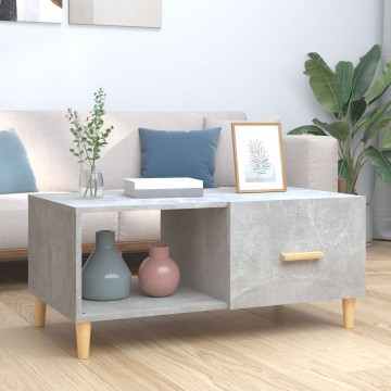 vidaXL betonszürke szerelt fa dohányzóasztal 89,5 x 50 x 40 cm