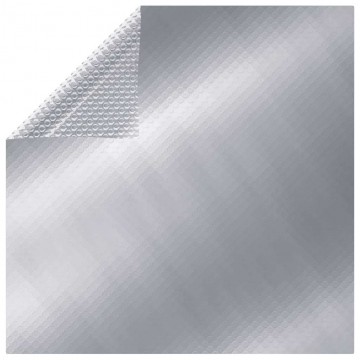 vidaXL ezüst polietilén medencetakaró 975 x 488 cm