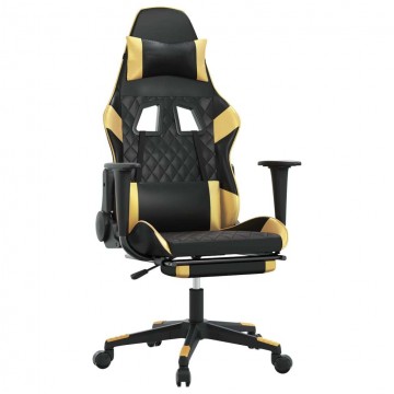 vidaXL Gamer szék - fekete-arany