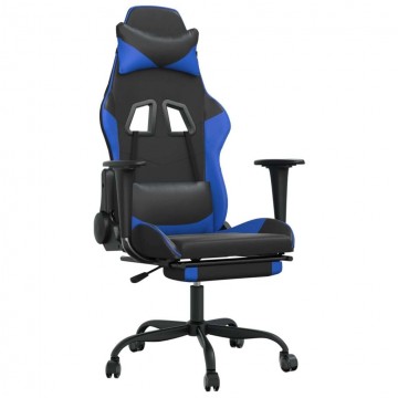 vidaXL masszás funkciós Gamer szék - fekete-kék