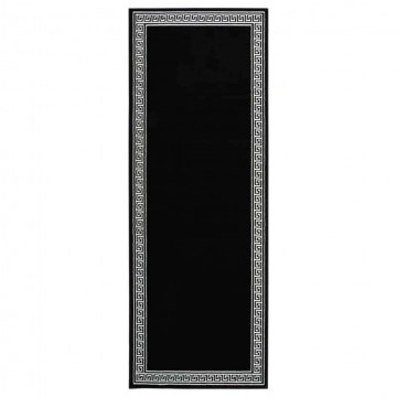 vidaXL mintás fekete BCF futószőnyeg 100 x 250 cm