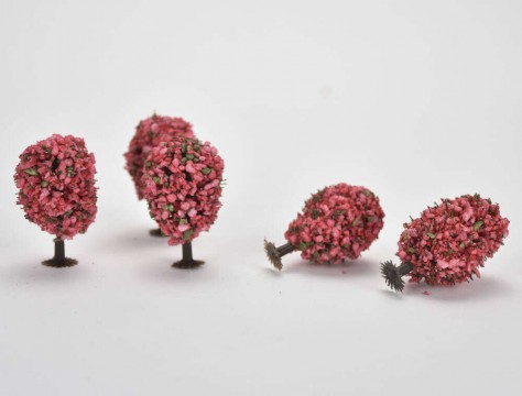 Virágzó fa rózsaszín 4cm 5db/csomag