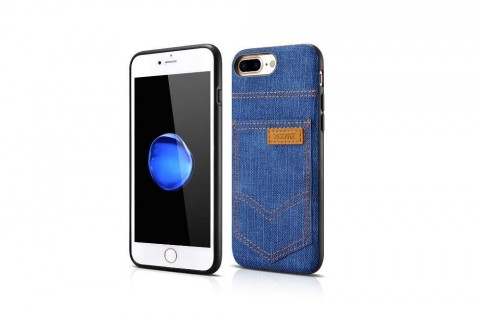XOOMZ iPhone 7 Plus (5,5") iPhone 8 Plus (5,5") kék farmer...