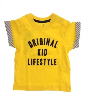 Z Generation feliratos citromsárga póló