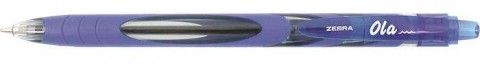 ZEBRA "OLA" kék 0,27 mm nyomógombos golyóstoll
