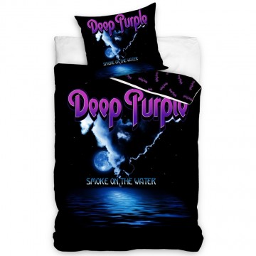 Deep Purple Smoke on the water pamut ágynemű, 140 x 200 cm, 70 x 90...