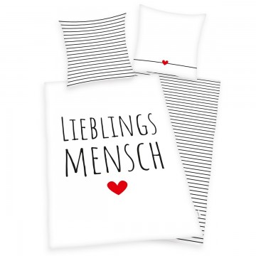 Herding Lieblings mensch pamut ágyneműhuzat, 140 x 200 cm, 70 x 90...