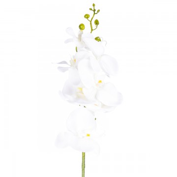 Mű orchidea, tiszta fehér, 86 cm