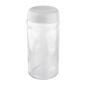 Üvegdoboz műanyag fedéllel, 1,8 l, szürke