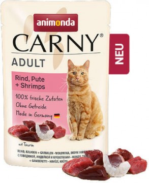 Animonda Carny Adult beef, turkey & shrimp pouch 85 g