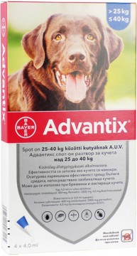 Bayer Advantix Spot On 25-40 kg 4x4 ml