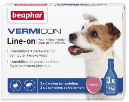Beaphar Vermicon Dog Line-on Spot-on S 15 kg alatt 3x1,5 ml