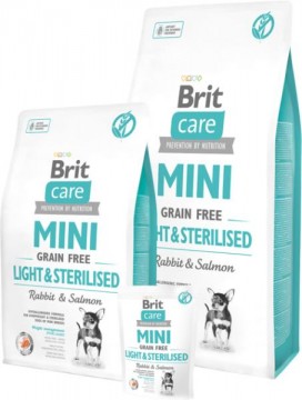 Brit Care Mini Light & Sterilized Rabbit & Salmon 7 kg