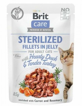 Brit Care Sterilized Fillets in jelly Adult duck & turkey 85 g