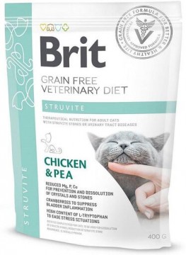 Brit Grain Free Veterinary Diet Struvite chicken & pea 400 g