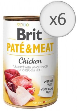 Brit Pate & Meat Chicken 6x400 g