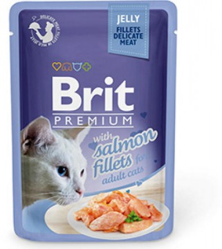 Brit Premium Adult salmon fillets in jelly 85 g