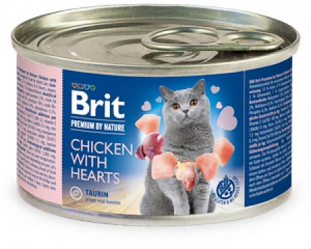 Brit Premium By Nature chicken with hearts 200 g