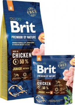 Brit Premium by Nature Medium Junior 15 kg