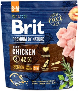 Brit Premium by Nature Senior Small Medium Chicken 1 kg