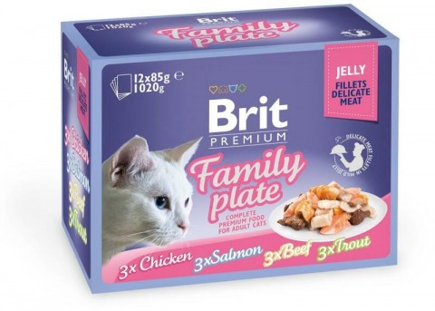 Brit Premium Family Plate jelly 12x85 g