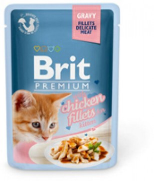 Brit Premium Kitten chicken fillets in gravy 85 g