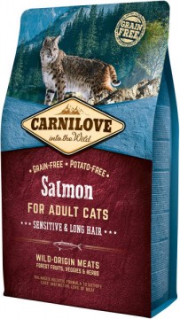 CARNILOVE Adult salmon Sensitive Long Hair 2 kg