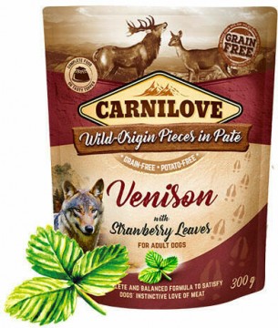 CARNILOVE Adult Venison with Strawberry Leaves 300 g