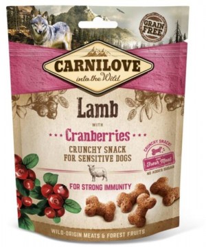 CARNILOVE Crunchy snack bárányhús és áfonya 200 g