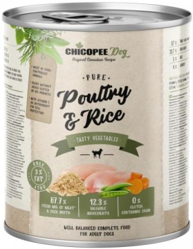 Chicopee Dog Adult Pure Poultry & Rice 800 g