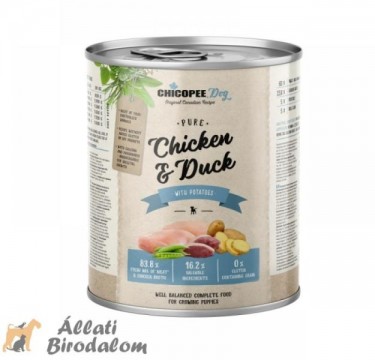 Chicopee Dog Junior Chicken&Duck&Potato 800 g