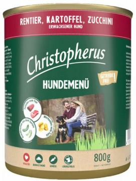 Christopherus Dog Menu Reindeer & Potatoes & Courgettes 800 g