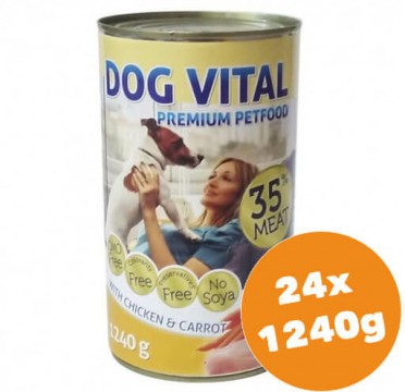 DOG VITAL Chicken & Carrot 24x1240 g