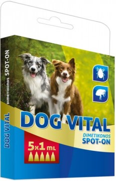 DOG VITAL Dimetikonos Spot-on Kutyák részére