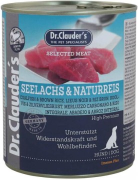 Dr.Clauder's Dog Selected Meat Canned Cod & Rice 800 g