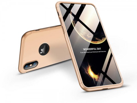 GKK 360 Full Protection 3in1 - Apple iPhone XS Max case gold/black...