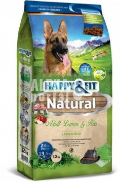 Happy&Fit Natural Adult Lamb & Rice 12 kg